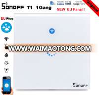 Sonoff T1 EU/UK/US Plug 1 Gang Smart Wireless Wall WIFI RF/APP/Touch Switch Wall With LED light